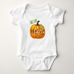 Little Pumpkin   Cute Gender Neutral Fall Palette Baby Bodysuit