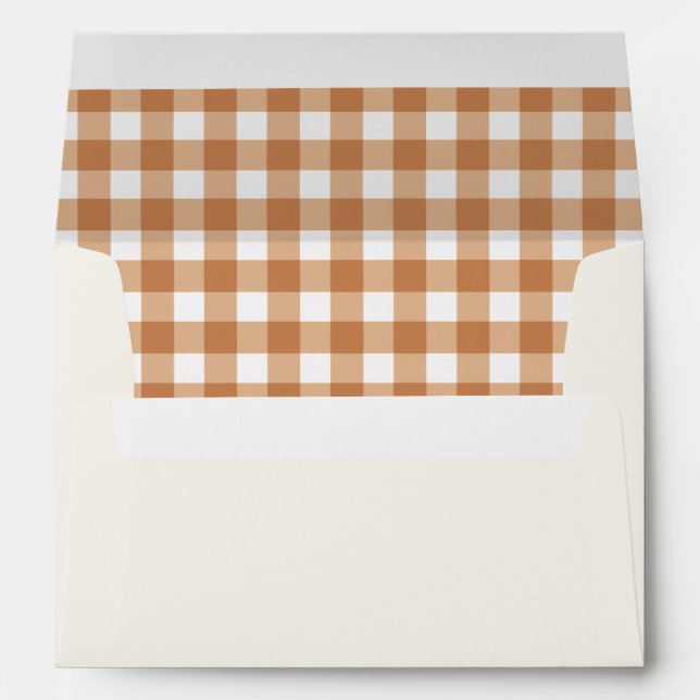 Little Pumpkin Fall Baby Shower Envelope (Back (Bottom))