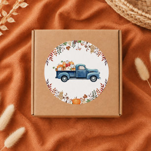 Little Pumpkin Fall Baby Shower Label Stickers