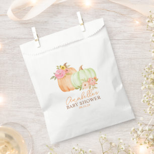Little Pumpkin Fall Baby Shower Personalised Favour Bag