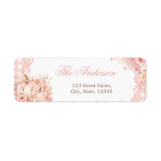 Little Pumpkin Fall Baby Shower Return Address Label