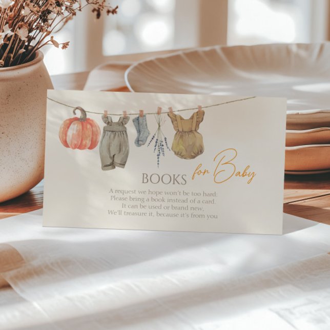 Little Pumpkin Fall Clothes Girl Books for Baby  Enclosure Card (Creator Uploaded)
