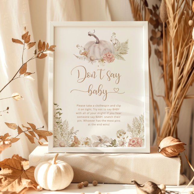 Little pumpkin fall Don't say baby Poster (Creator Uploaded)