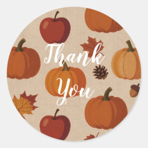 Little Pumpkin Fall Harvest   Baby Shower Sticker