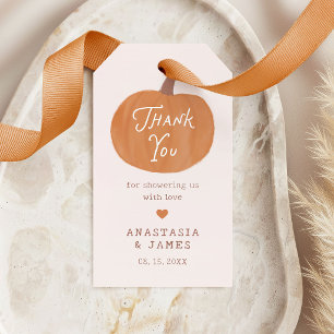 Little Pumpkin Fall Neutral Baby Shower Thank You Gift Tags