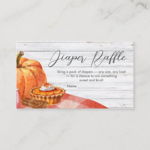 Little Pumpkin Fall Picnic Baby Shower Enclosure Card