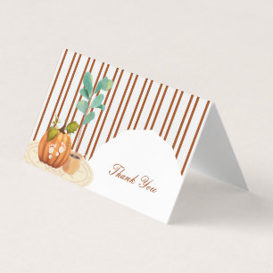 Little Pumpkin Fall Thank You card