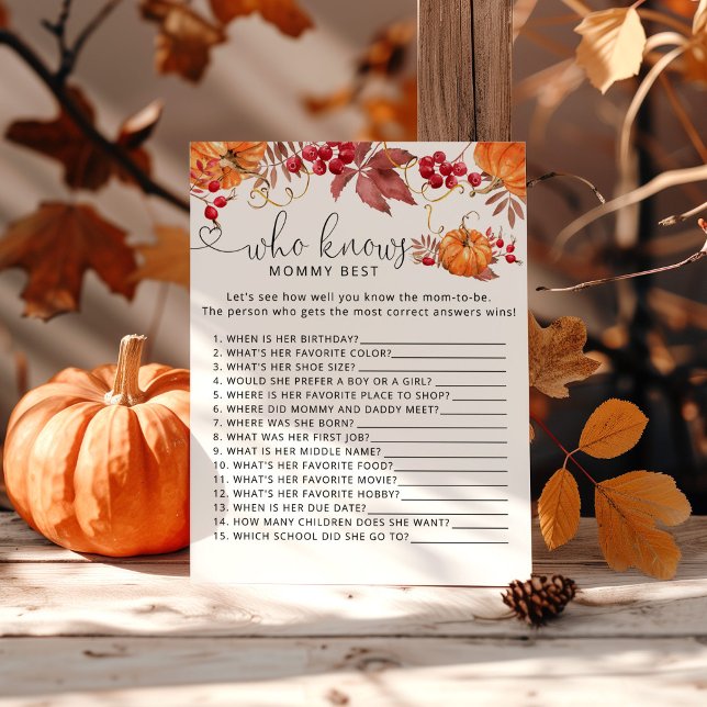 Little pumpkin fall Who knows mummy best game (Creator Uploaded)