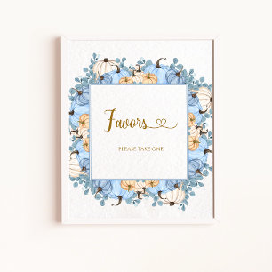 Little pumpkin Favours Poster