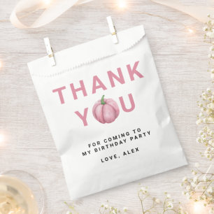 Little Pumpkin first Birthday Party Thank you Favour Bag