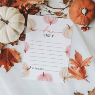 Little Pumpkin First Birthday Time Capsule Card