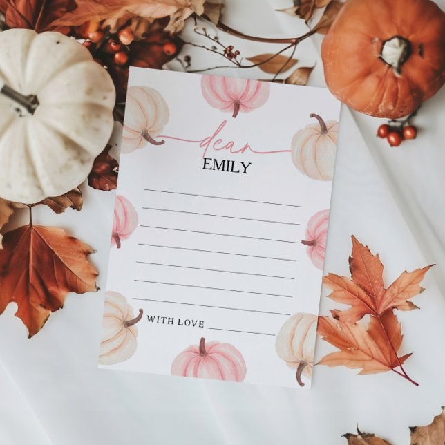 Little Pumpkin First Birthday Time Capsule Card (Creator Uploaded)