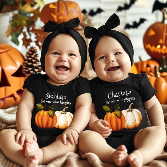 Little Pumpkin First Halloween Personalised Baby Bodysuit (Creator Uploaded)