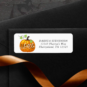 Little Pumpkin   Gender Neutral Return Address Label