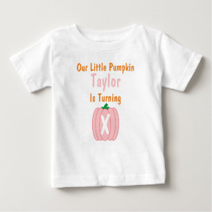 Little Pumpkin Girl Birthday Baby T-Shirt