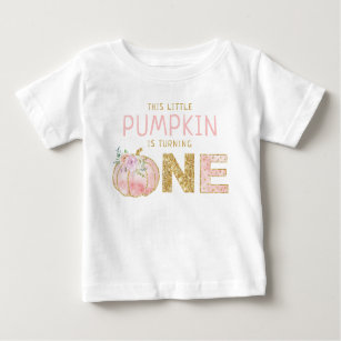 Little Pumpkin Girls 1st Birthday Baby T-Shirt