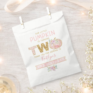 Little Pumpkin Girls 2nd Birthday Favour Bag