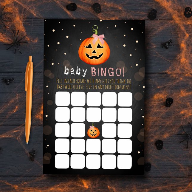Little Pumpkin Halloween Baby Shower Bingo (Creator Uploaded)