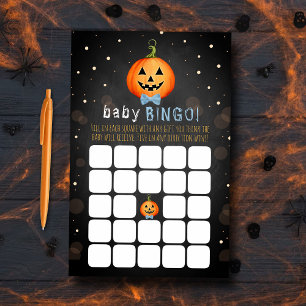 Little Pumpkin Halloween Baby Shower Bingo