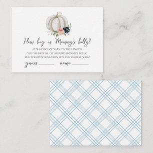 Little Pumpkin How Big Is Mummy's Belly Game Card