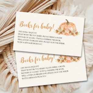 Little Pumpkin is Coming Baby Shower Enclosure Card