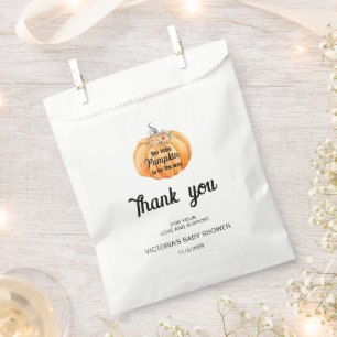 Little Pumpkin is on the way Baby Shower Favour Bag