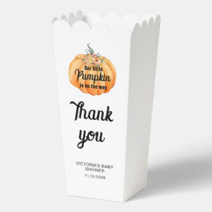Little Pumpkin is on the way Baby Shower Favour Box