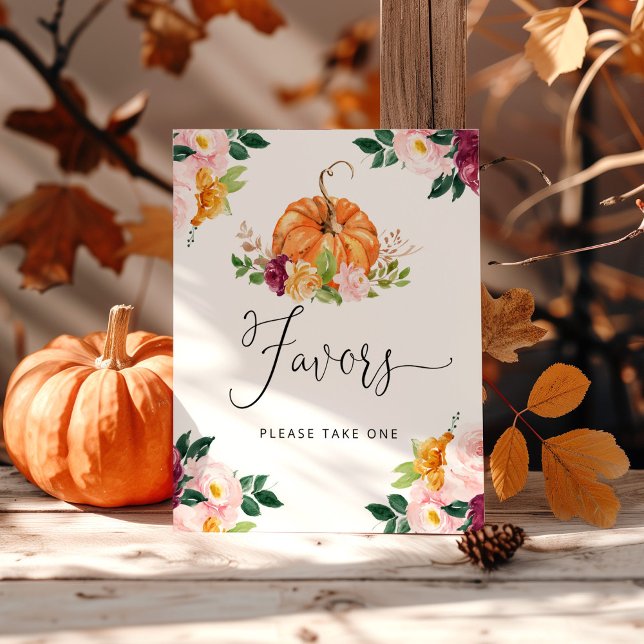Little pumpkin is on the way fall Favors sign (Creator Uploaded)