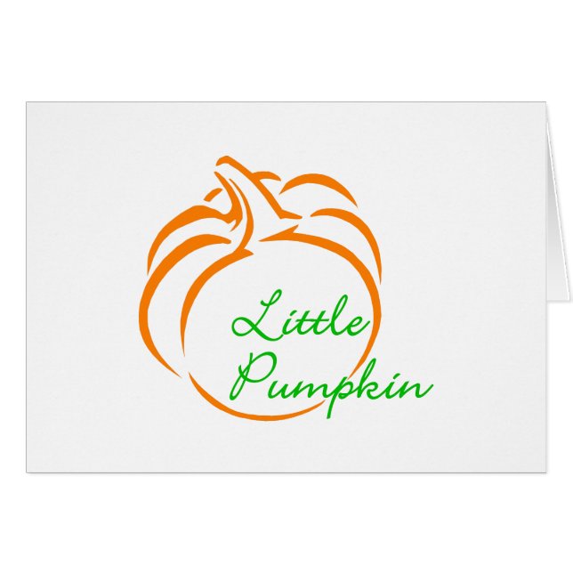 Little Pumpkin Line Art (Front Horizontal)