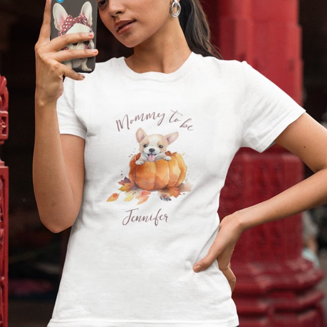 Little Pumpkin Mummy to Be T-Shirt (Little Pumpkin Fall Baby Shower Mommy to Be T-shirt)