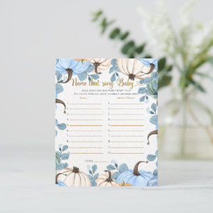 Little pumpkin-Name that song baby shower game