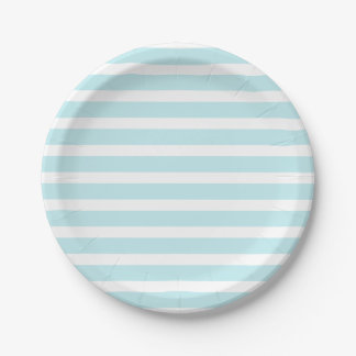 Little Pumpkin Pastel Blue First Birthday  Paper Plate