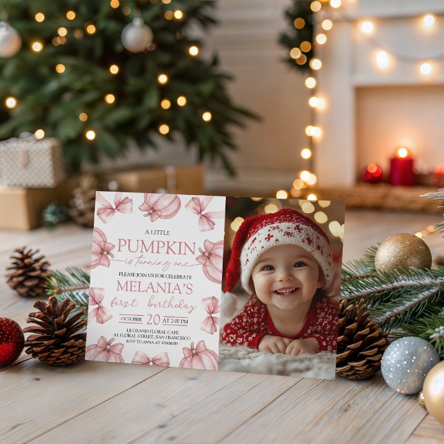 Little Pumpkin Photo Invitation (Creator Uploaded)