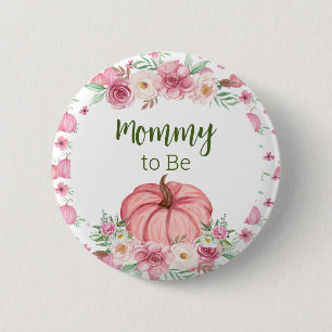 Little Pumpkin Pink Mummy to Be Pin - Customise