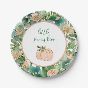 Little Pumpkin Plates Blush Little Pumpkin Baby