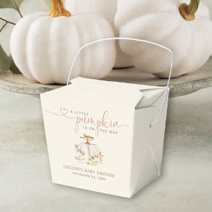Little Pumpkin Rustic Baby Shower Favour Box