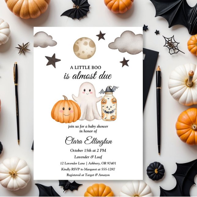 Little Pumpkin’s First Halloween Baby shower Invitation (Creator Uploaded)