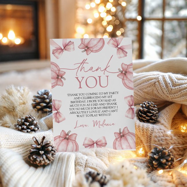 Little Pumpkin Thank You Card (Creator Uploaded)