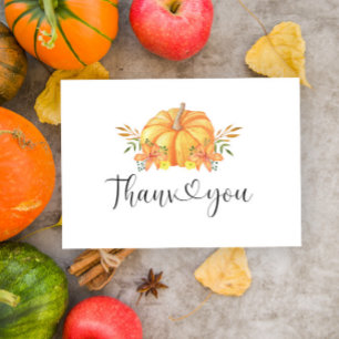 Little pumpkin thank you card