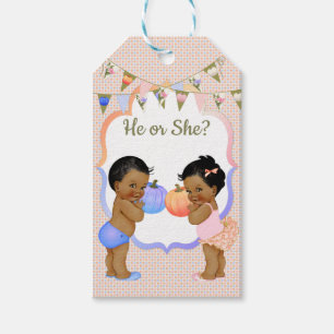 Little Pumpkin Thank You Gift Tag Dark Tone