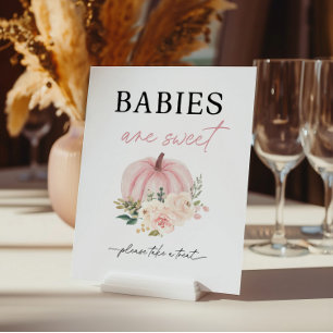 Little Pumpkin Turning One Babies Are Sweet Poster