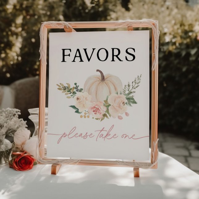 Little Pumpkin Turning One Favours Sign (Creator Uploaded)