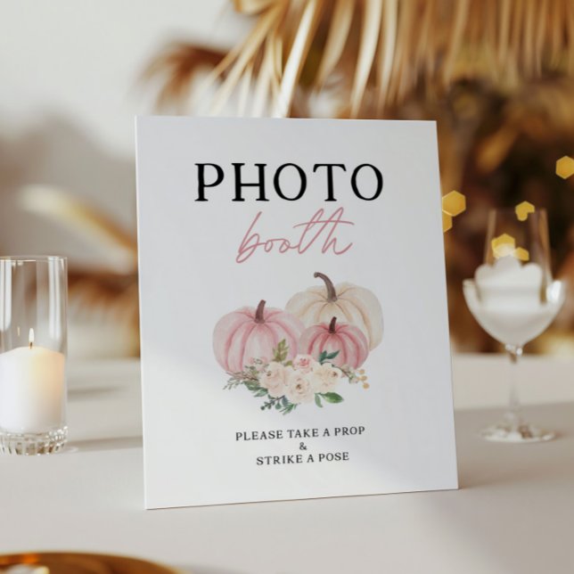 Little Pumpkin Turning One Photobooth Sign (Creator Uploaded)