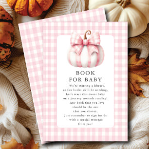 Little Pumpkin's Pink Gingham Book for Baby Card