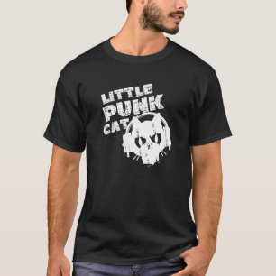 Little Punk Cat Punk Rocker Mohawk Punker T-Shirt