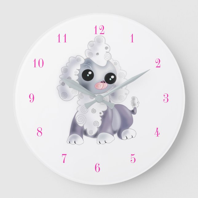 Little Puppy Large Clock (Front)