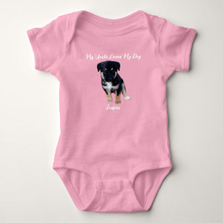 Little Pup's Pal: Personalised Dog Photo Baby Body Bodysuit