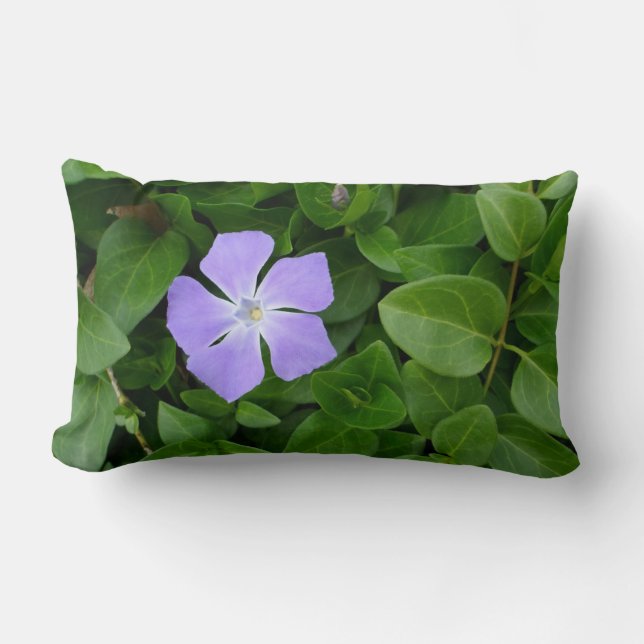 Little Purple Flower Lumbar Cushion (Front)