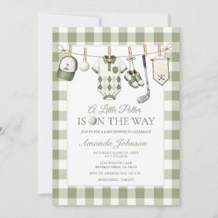 Little Putter Baby Shower Invitation