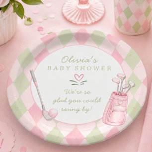 Little Putter Baby Shower Plate